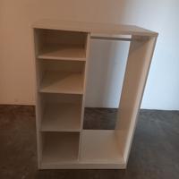 armadio guardaroba bianco aperto ikea syvde
