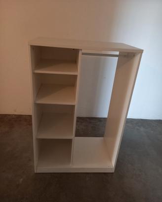 armadio guardaroba bianco aperto ikea syvde