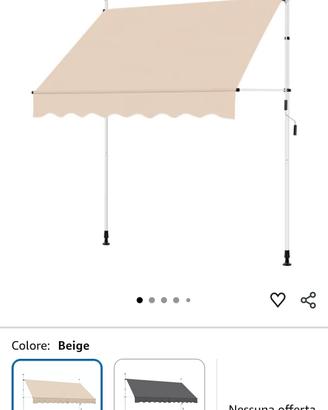 Tenda da sole per balcone o veranda esterni