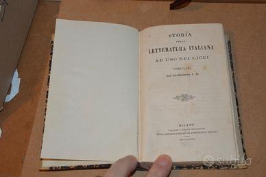 STORIA DELLA LETTERATURA ITALIANA SAGGIO