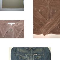 Giacca jeans. giacca velluto e t-shirt S