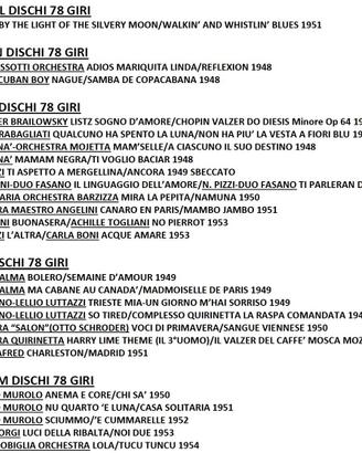 60 Dischi 78 Giri Epoca 1917-1958