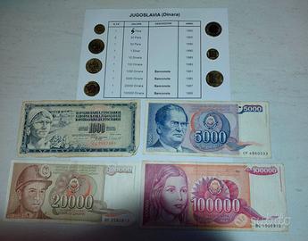 Monete e Banconote Jugoslavia