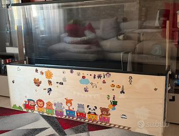 Protezione tv mobile salotto plexiglass.