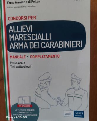 LIBRO CONCORSO ALLIEVI MARESCIALLI ARMA DEI CC