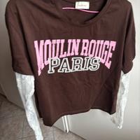 T-shirt "Moulin Rouge"  Susy Mix Tg. Unica