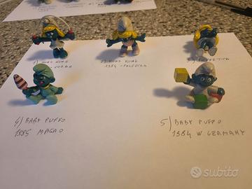 Puffette e baby puffi vintage anni '80 (gruppo 2)