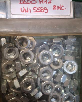 DADO IN ACCIAIO ZINCATO M12