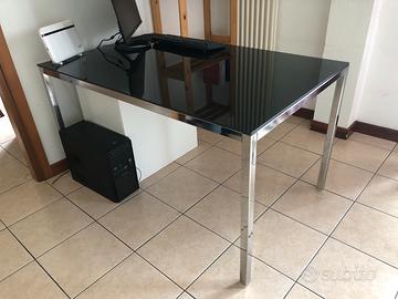 Tavolo ikea torsby cromato lucido nero 135x85