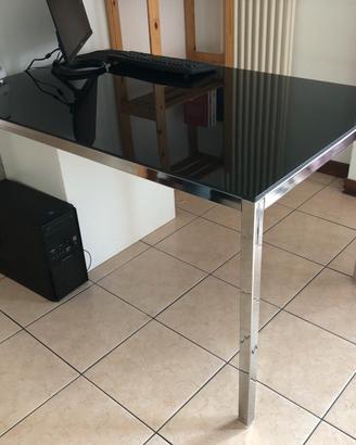 Tavolo ikea torsby cromato lucido nero 135x85