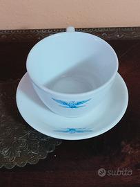 Tazza e piattino Regia  Aeronautica Verbano Laveno