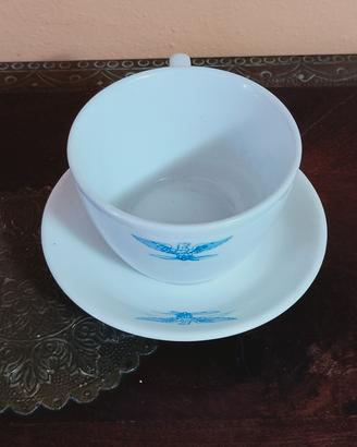 Tazza e piattino Regia  Aeronautica Verbano Laveno