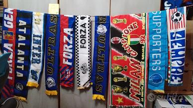 lotto sciarpe calcio 10 pezzi