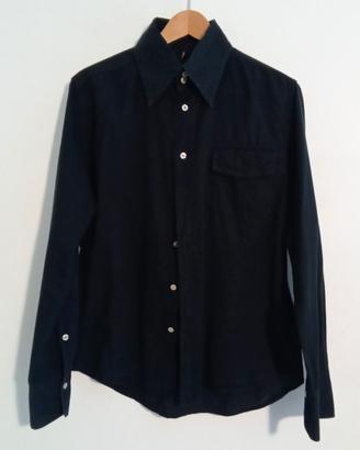 Camicia nera vintage uomo Guess jeans L 
