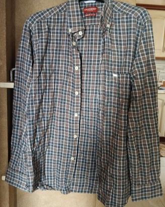 CAMICIA UOMO DI COTONE BRAND CARRERA COLORE MARRON