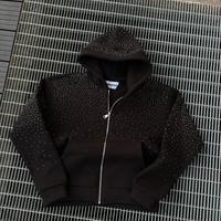Ziphoodie Black glitter Boxy Fit