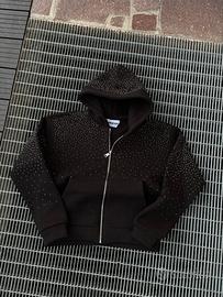 Ziphoodie Black glitter Boxy Fit