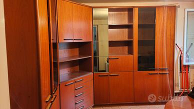 Parete attrezzata vintage anni 60/70 – 4 moduli da