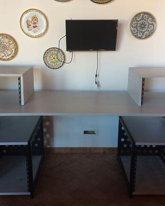 Scrivania desk da studio "Proel PJ Works" con rack
