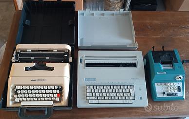 Lotto Macchine da scrivere e calcolatrice Vintage 