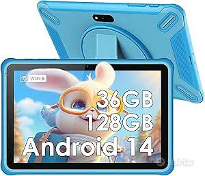 Tablet per bambini 10 pollici, 36 GB di RAM 128 GB