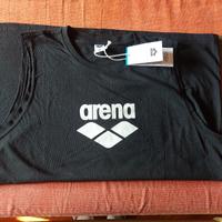 T-shirt smanicata Arena nera