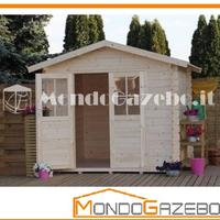 Casetta legno 250X250 RUBINO 28mm Blockhouse