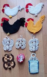 Galletti, farfalle all'uncinetto