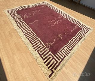 Tappeto Grande Beige e Rosso – 380 x 295 cm