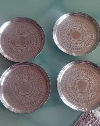 4 sottobicchieri silverstyle 18/10