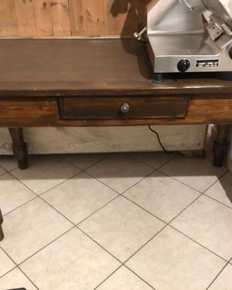 TAVOLO LEGNO ANTICO RETTANGOLARE