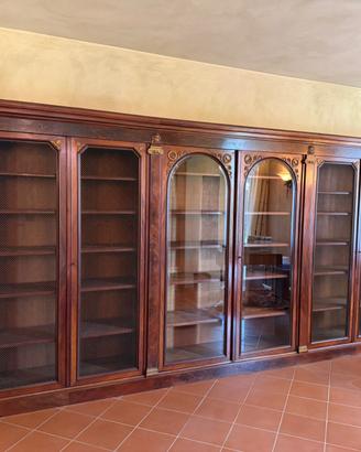 Libreria monumentale in mogano primi '900