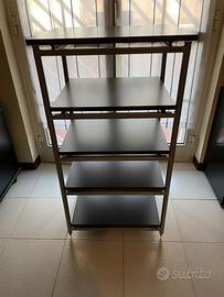 Solidsteel tavolino portaelettroniche a 5 ripiani