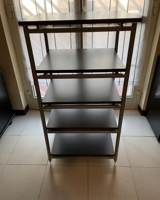 Solidsteel tavolino portaelettroniche a 5 ripiani