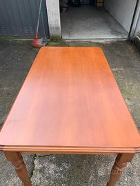 Tavolo da pranzo allungabile in legno noce 157x85