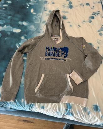 Felpa grigia con cappuccio Frankie Garage