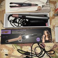 Piastre capelli e arriccia capelli(4pezzi)