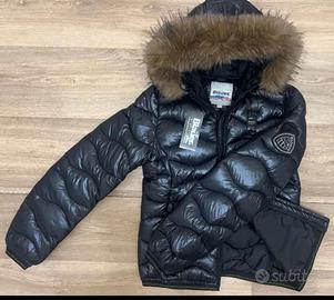 blauer da donna con logo glitterato