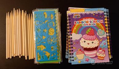 Set di 18 scratch note books