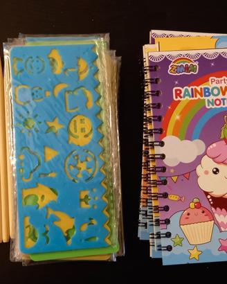 Set di 18 scratch note books