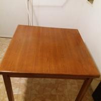 Tavolo allungabile in ciliegio artigianale 100x100