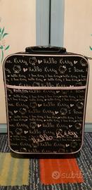 Trolley nero Hello Kitty,stock collezione Hello K.