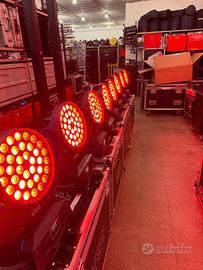 Luci discoteca x DJ teste mobili wash zoom 36x10w