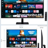 Samsung Smart Monitor M5 32” Full HD Smart TV App 