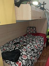 cameretta  a  ponte con  3  letti