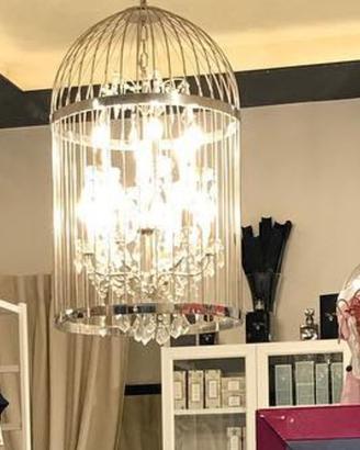 Lampadario Gabbia uccelli