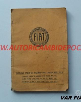 Catalogo Parti di Ricambio - Fiat 509A