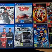  Giochi PS4 e Nintendo Switch