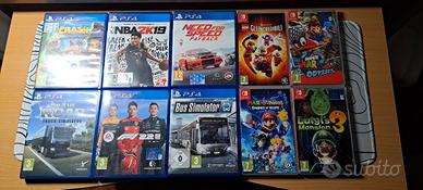  Giochi PS4 e Nintendo Switch