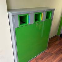 Bidone pattumiera raccolta differenziata per bar